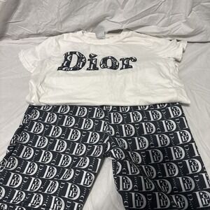 Christian Dior Youth size 11-12 Boys Jogger Shorts And Tshirt Outfit Read